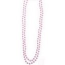 Collier perles roses