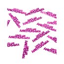 Confettis Joyeux anniversaire fuchsia