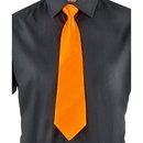 Cravate orange fluo adulte