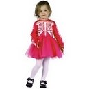 Déguisement squelette rose fille