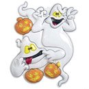 Décoration murale fantômes et citrouilles d\'Halloween