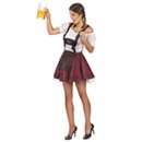 Déguisement bavaroise bordeaux sexy femme