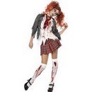 Déguisement écolière zombie Halloween femme