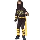 Déguisement ninja noir et jaune garçon