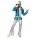 Déguisement disco bleu homme