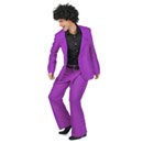 Déguisement disco violet adulte