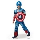 Déguisement luxe Captain America™ Avengers rembourré garçon