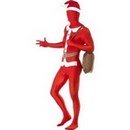 Déguisement seconde peau Père Noël adulte