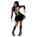 Déguisement squelette coloré tutu femme Halloween