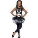 Déguisement squelette tutu noir fille Halloween