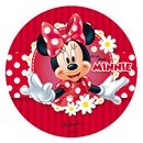 Disque azyme 20 cm Minnie pâquerettes