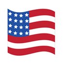 Drapeau en carton USA