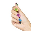 Faux ongles adhésifs flashy léopard femme