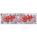 Guirlande grise métallisée Happy Valentine\'s Day