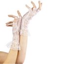 Mitaines blanches dentelle femme