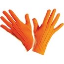 Gants courts orange adulte