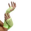 Gants mitaines résilles verts femme