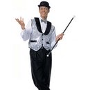 Gilet argent brillant adulte