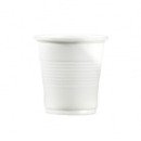 100 gobelets en plastique blanc 10 cl