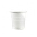 100 gobelets en plastique blanc 8 cl