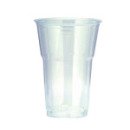 50 gobelets en plastique transparent 25/33 cl