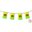 Guirlande fanion papier 70 ans 4m
