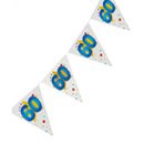 Guirlande fanions âge imprimé 60 ans 4 mètres