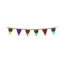 Guirlande fanions holographiques chiffre 40