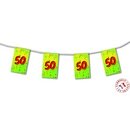 Guirlande fanions papier 50 ans 4m