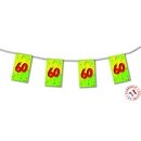 Guirlande fanions papier 60 ans 4m