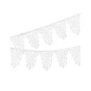 Guirlande fanions Toiles d\'araignées blanches Halloween
