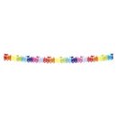 Guirlande multicolore papier train 4 mètres