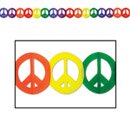 Guirlande multicolore en papier Hippie Peace