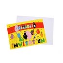 6 cartes d'invitation avec enveloppes Barbapapa™
