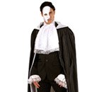 Jabot et manchettes dentelle blanche adulte