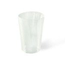 20 verres octogonaux en plastique rigide transparent 25 cl