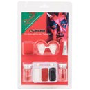 Kit maquillage démon avec lentilles fantaisie adulte Halloween