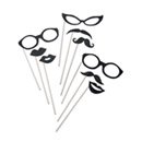 Kit photobooth noir à paillettes