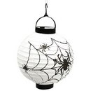 Lampion lumineux blanc toile d\'araignée
