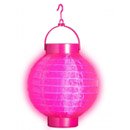 Lanterne lumineuse rose 15 cm