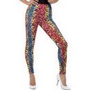Legging léopard multicolore adulte