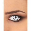 Lentilles de contact fantaisie blanche et noire adulte