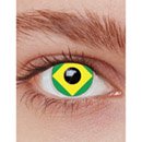 Lentilles de contact fantaisie Brésil adulte
