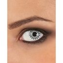 Lentilles de contact toile d'araignée noire et blanche adulte Halloween