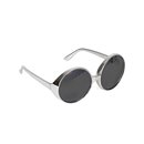 Lunettes argentées disco adulte