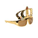 Lunettes avec couronne roi adulte