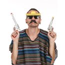 Lunettes avec moustaches mexicaines adulte
