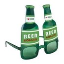Lunettes bouteille de bière vertes adulte