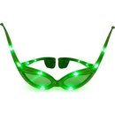 Lunettes lumineuses vertes forme papillon