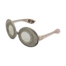 Lunettes Ovales à paillettes transparente